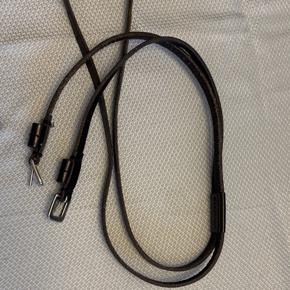 Brown Leather Strap with Buckles